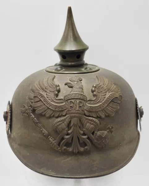 Prussian Metal Ersatz Wartime Pickelhaube Visuel 1 principal